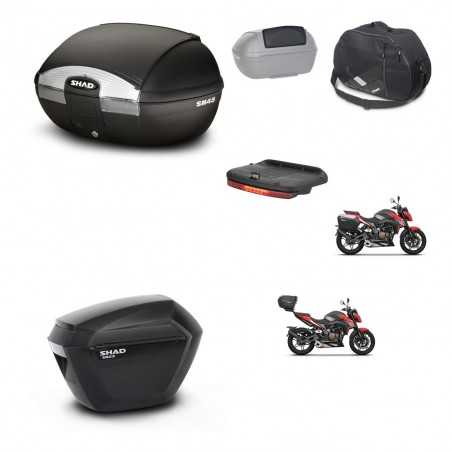 SHAD Maletas laterales + baul trasero accesorios herraje 3p montaje SH45 SH 45 SH23 KIT-251822