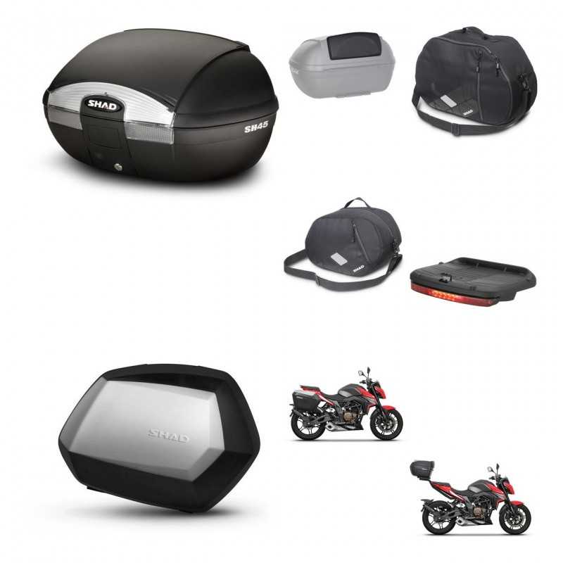 SHAD Side cases + rear trunk + accessories + 3p hardware + mounting hardware SH45 SH 45 SC SH35 PREMIUM KIT-251826