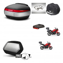 SHAD Side cases + rear trunk + accessories + 3p hardware + mounting hardware SH50 SH 50 SH35 KIT-254273