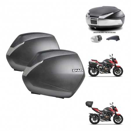 SHAD Baul trasero + maletas laterales herraje 3p montaje SH36 SH 36 SH48 KIT-256366