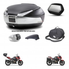 SHAD Side cases + rear trunk + inner bag + 3p hardware + mounting hardware SH48 SC SH35 PREMIUM KIT-256371