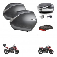 SHAD Baul trasero + maletas laterales luz de freno herraje 3p montaje SH36 SH 36 SH48 KIT-256375