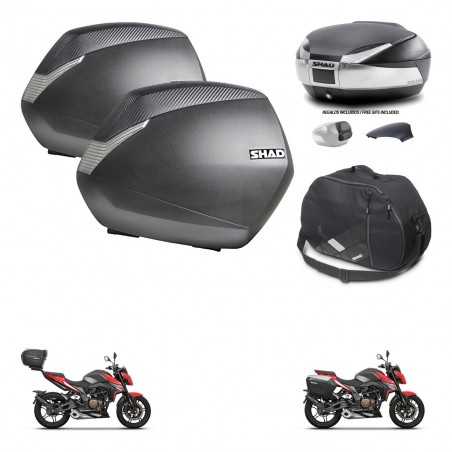SHAD Baul trasero + maletas laterales bolsa interna herraje 3p montaje SH36 SH 36 SH48 KIT-256384