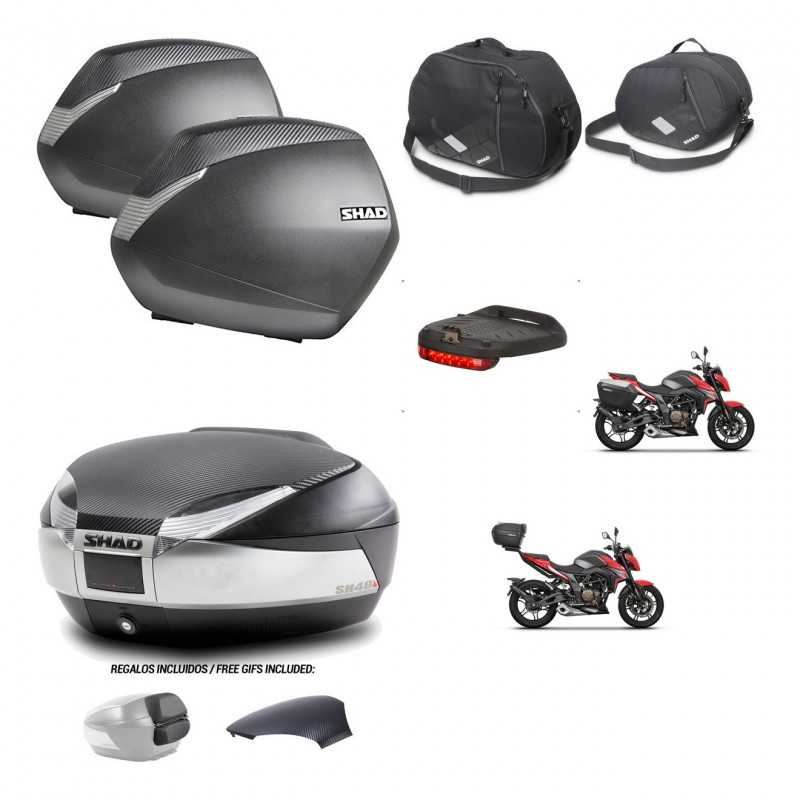 SHAD Rear trunk + side cases + accessories + 3p hardware + mounting hardware SH36 SH 36 SH48 KIT-256392