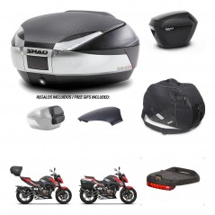 SHAD Side cases + rear trunk + accessories + 3p hardware + mounting hardware SH48 SH23 KIT-256394