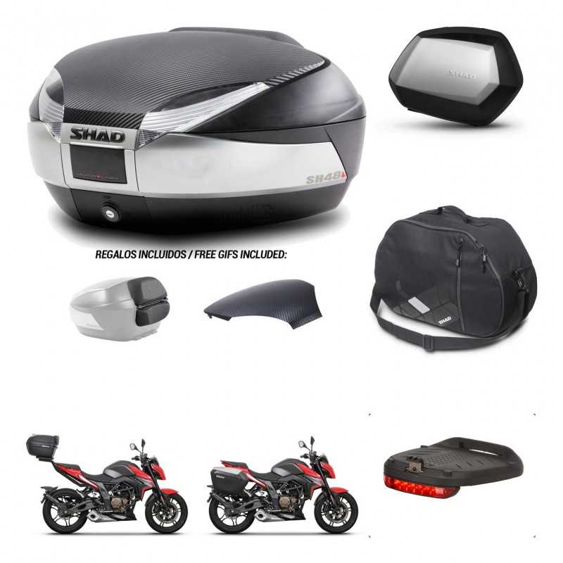 SHAD Side cases + rear trunk + accessories + 3p hardware + mounting hardware SH48 SC SH35 PREMIUM KIT-256399
