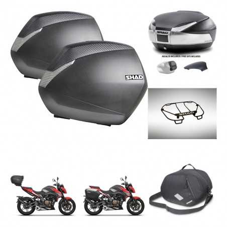 SHAD Baul trasero + maletas laterales accesorios herraje 3p montaje SH36 SH 36 SH48 KIT-256401