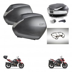 SHAD Baul trasero + maletas laterales parrilla portabultos superior herraje 3p montaje SH36 SH 36 SH48 KIT-256402