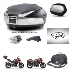 SHAD Side cases + rear trunk + accessories + 3p hardware + mounting hardware SH48 SC SH35 PREMIUM KIT-256407