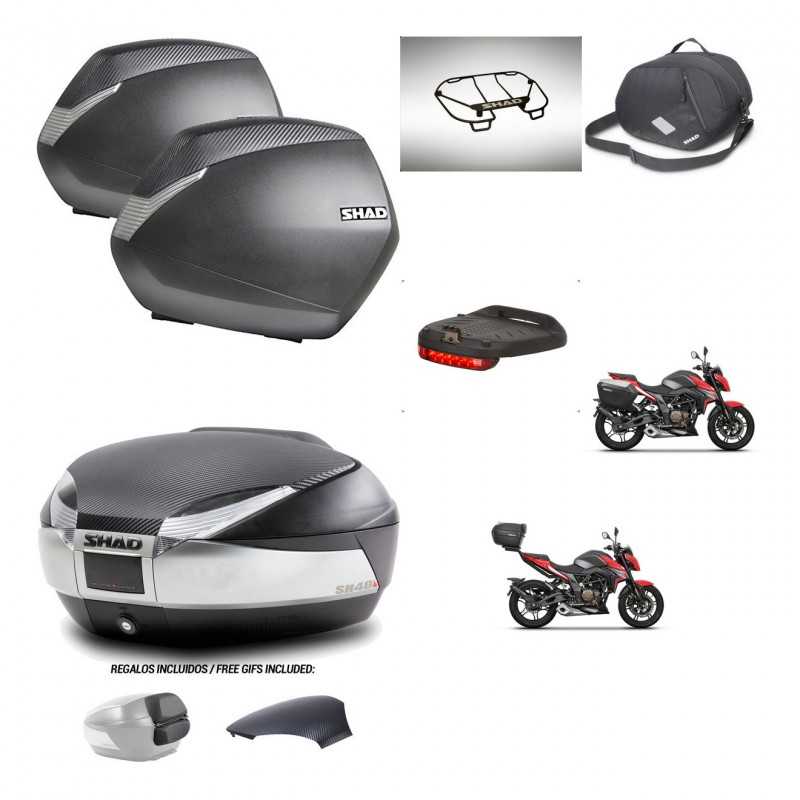 SHAD Rear trunk + side cases + accessories + 3p hardware + mounting hardware SH36 SH 36 SH48 KIT-256410