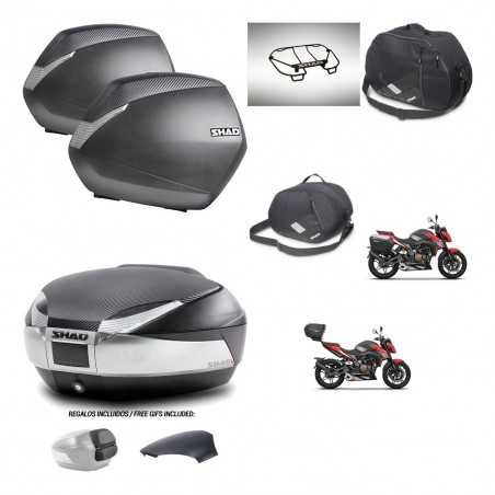 SHAD Baul trasero + maletas laterales accesorios herraje 3p montaje SH36 SH 36 SH48 KIT-256419