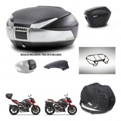 SHAD Side cases + rear trunk + accessories + 3p hardware + mounting hardware SH48 SH23 KIT-256421