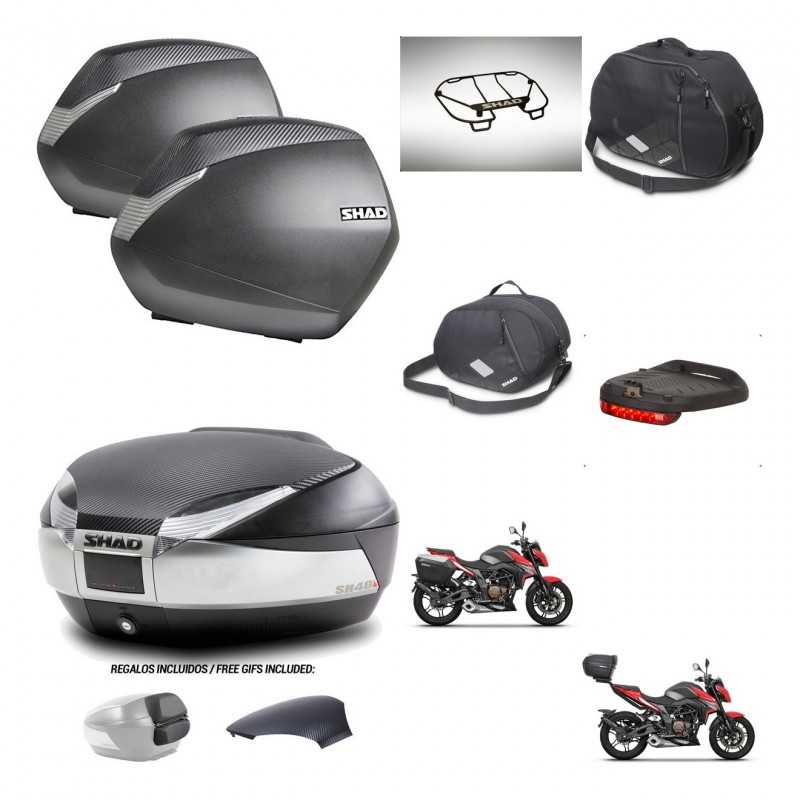 SHAD Rear trunk + side cases + accessories + 3p hardware + mounting hardware SH36 SH 36 SH48 KIT-256428