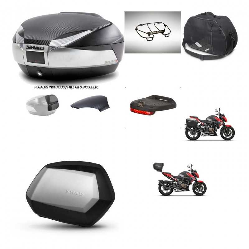 SHAD Side cases + rear trunk + accessories + 3p hardware + mounting hardware SH48 SC SH35 PREMIUM KIT-256435
