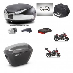 SHAD Maletas laterales + baul trasero accesorios herraje 3p montaje SH48 SH23 ALU KIT-256436