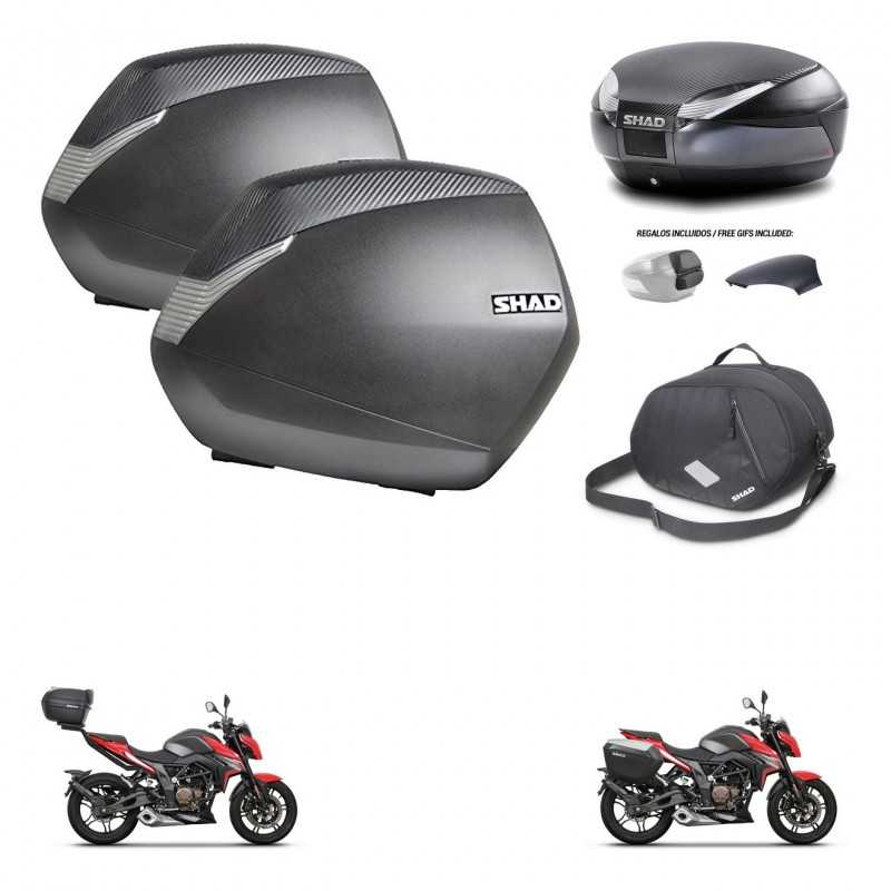 SHAD Rear trunk + side cases + internal bag + 3p hardware + mounting hardware SH36 SH 36 SH48 KIT-258669