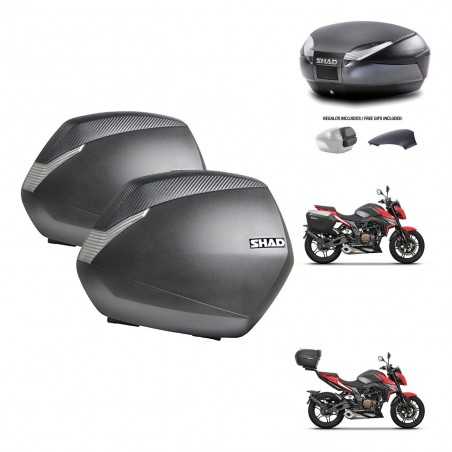 SHAD Baul trasero + maletas laterales herraje 3p montaje SH36 SH 36 SH48 KIT-258670