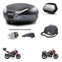SHAD Side cases + rear trunk + inner bag + 3p hardware + mounting hardware SH48 SC SH35 PREMIUM KIT-258675