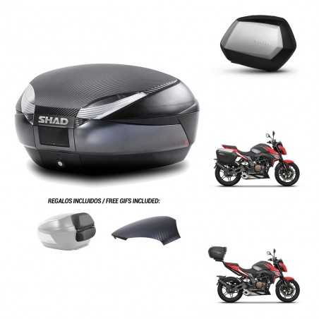 SHAD Maletas laterales + baul trasero herraje 3p montaje SH48 SC SH35 PREMIUM KIT-258676