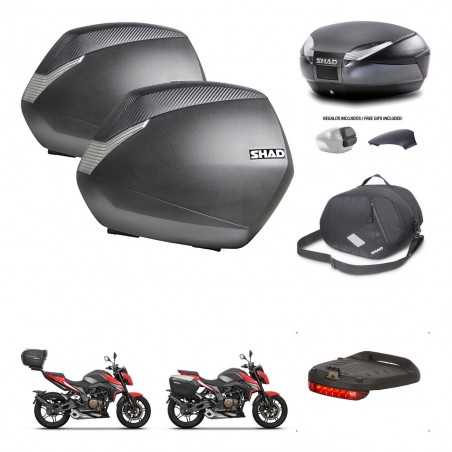 SHAD Rear trunk + side cases + accessories + 3p hardware + mounting hardware SH36 SH 36 SH48 KIT-258678