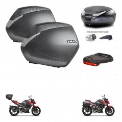 SHAD Baul trasero + maletas laterales luz de freno herraje 3p montaje SH36 SH 36 SH48 KIT-258679