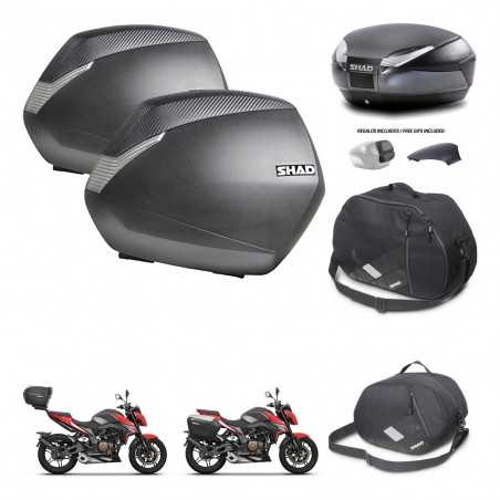 SHAD Baul trasero + maletas laterales accesorios herraje 3p montaje SH36 SH 36 SH48 KIT-258687