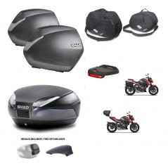 SHAD Rear trunk + side cases + accessories + 3p hardware + mounting hardware SH36 SH 36 SH48 KIT-258696