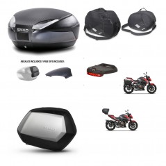 SHAD Side cases + rear trunk + accessories + 3p hardware + mounting hardware SH48 SC SH35 PREMIUM KIT-258702