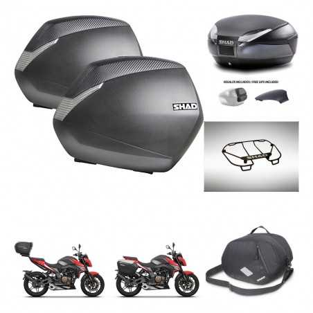 SHAD Baul trasero + maletas laterales accesorios herraje 3p montaje SH36 SH 36 SH48 KIT-258705