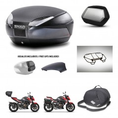 SHAD Side cases + rear trunk + accessories + 3p hardware + mounting hardware SH48 SC SH35 PREMIUM KIT-258711