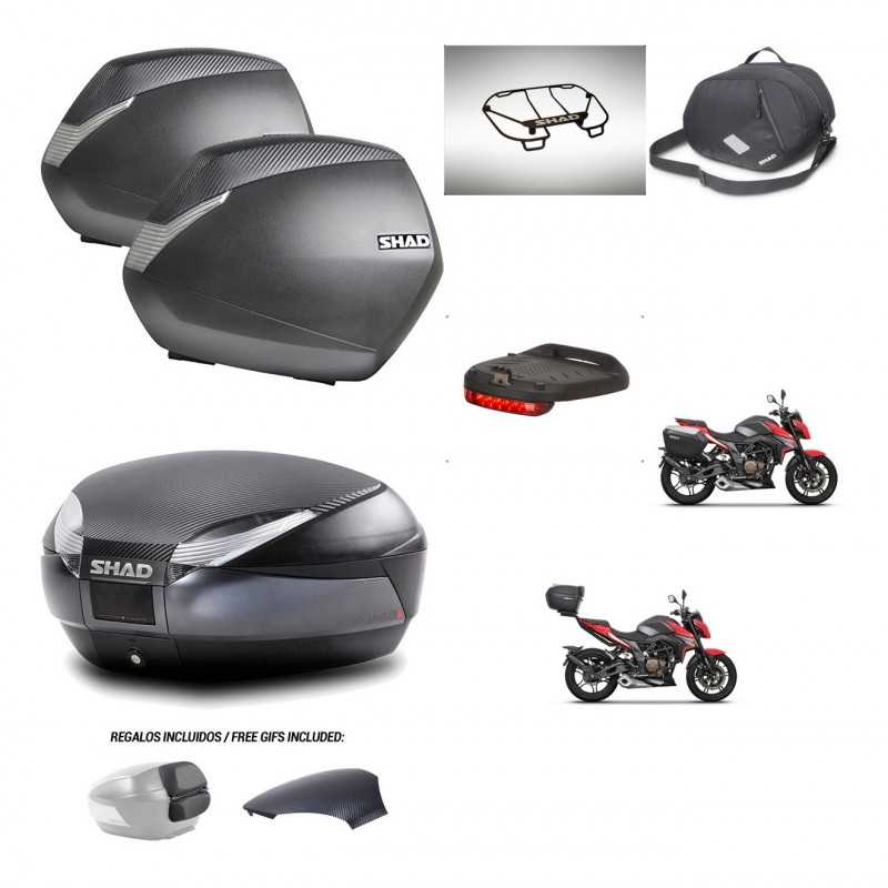 SHAD Rear trunk + side cases + accessories + 3p hardware + mounting hardware SH36 SH 36 SH48 KIT-258714