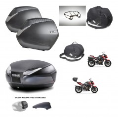 SHAD Rear trunk + side cases + accessories + 3p hardware + mounting hardware SH36 SH 36 SH48 KIT-258723