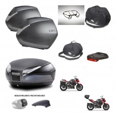 SHAD Rear trunk + side cases + accessories + 3p hardware + mounting hardware SH36 SH 36 SH48 KIT-258732