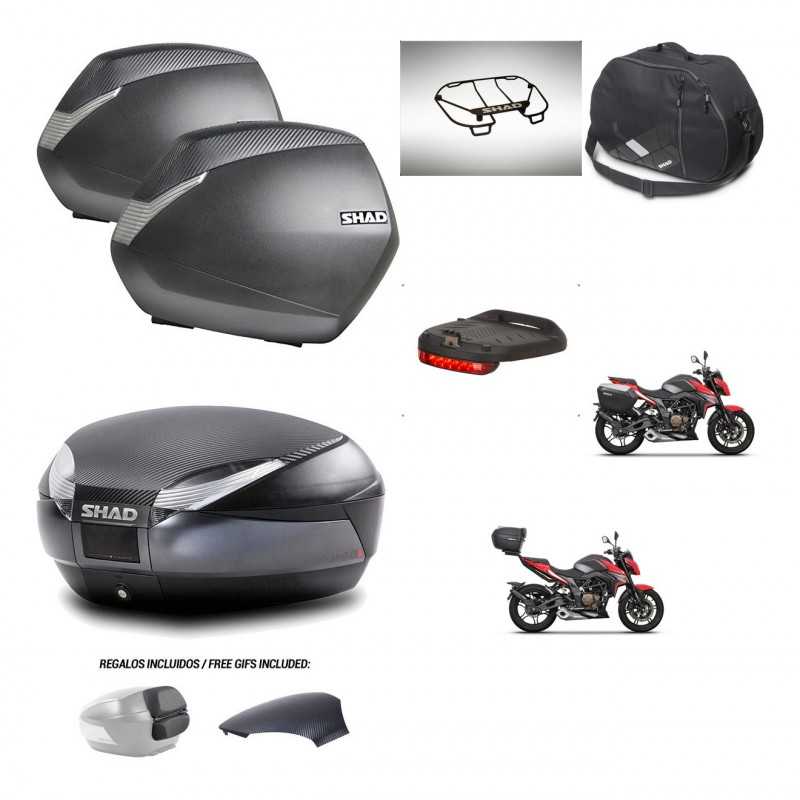 SHAD Rear trunk + side cases + accessories + 3p hardware + mounting hardware SH36 SH 36 SH48 KIT-258733