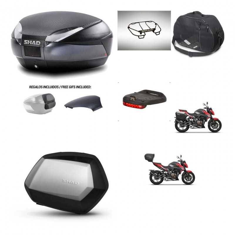 SHAD Side cases + rear trunk + accessories + 3p hardware + mounting hardware SH48 SC SH35 PREMIUM KIT-258739