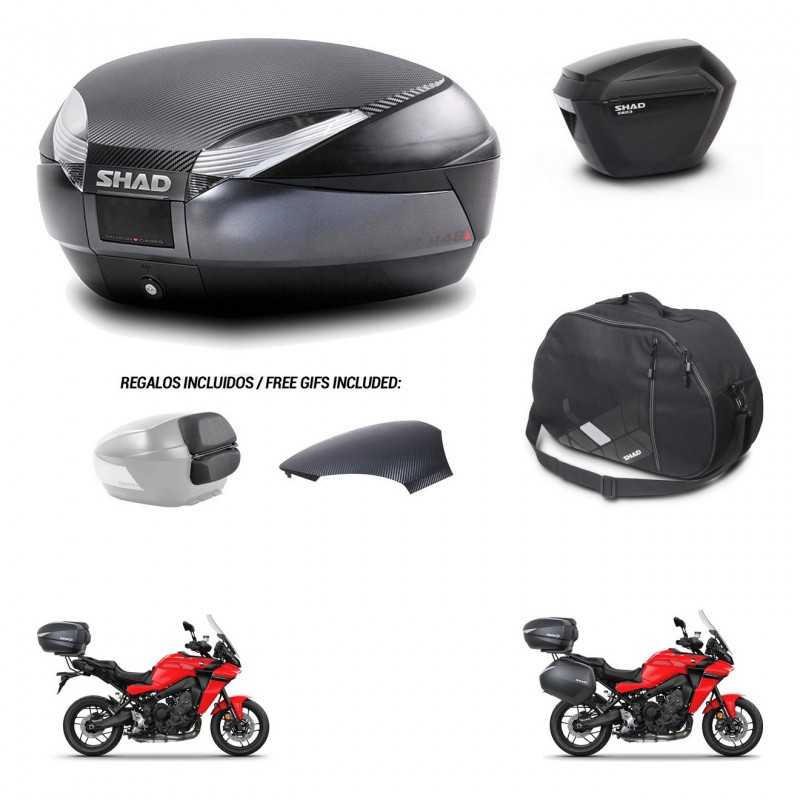 SHAD Side cases + rear trunk + inner bag + 3p hardware + mounting hardware SH48 SH23 KIT-258833