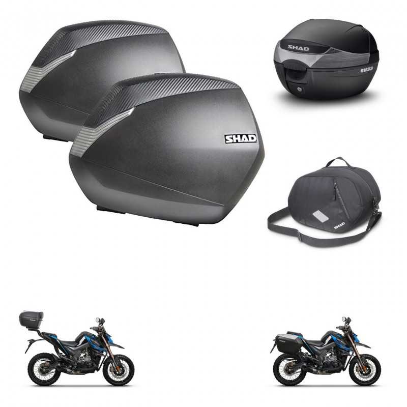 SHAD Rear trunk + side cases + internal bag + 3p hardware + mounting hardware SH36 SH 36 SH33 SH 33 KIT-259137
