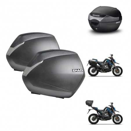 SHAD Baul trasero + maletas laterales herraje 3p montaje SH36 SH 36 SH33 33 KIT-259138