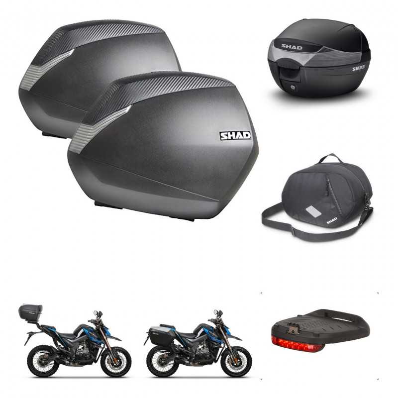 SHAD Baul trasero + maletas laterales accesorios herraje 3p montaje SH36 SH 36 SH33 33 KIT-259146