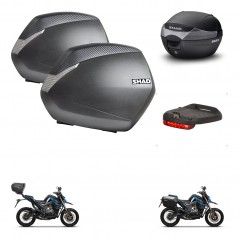 SHAD Baul trasero + maletas laterales luz de freno herraje 3p montaje SH36 SH 36 SH33 33 KIT-259147