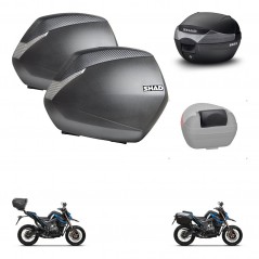 SHAD Rear trunk + side cases + passenger backrest + 3p hardware + mounting hardware SH36 SH 36 SH33 SH 33 KIT-259156