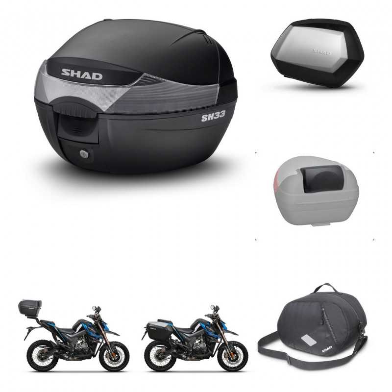 SHAD Side cases + rear trunk + accessories + 3p hardware + mounting hardware SH33 SH 33 SC SH35 PREMIUM KIT-259161