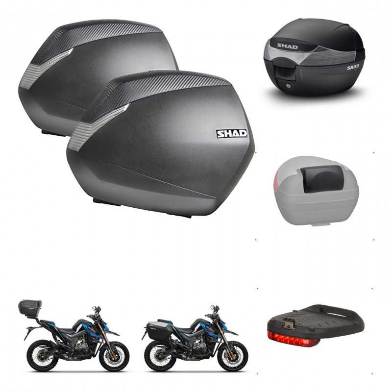 SHAD Baul trasero + maletas laterales accesorios herraje 3p montaje SH36 SH 36 SH33 33 KIT-259165