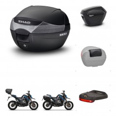 SHAD Side cases + rear trunk + accessories + 3p hardware + mounting hardware SH33 SH 33 SH23 KIT-259166