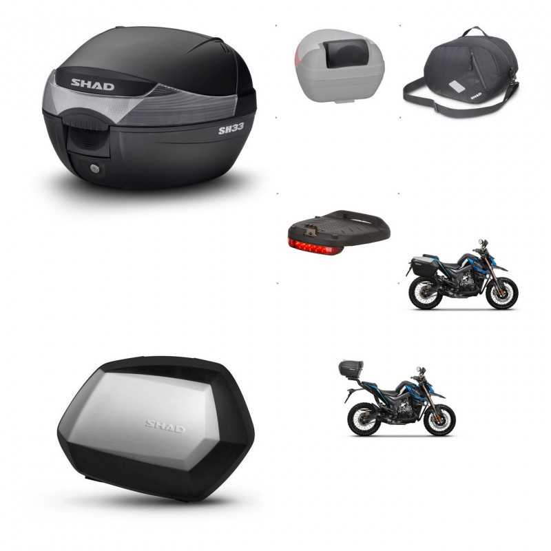 SHAD Side cases + rear trunk + accessories + 3p hardware + mounting hardware SH33 SH 33 SC SH35 PREMIUM KIT-259170