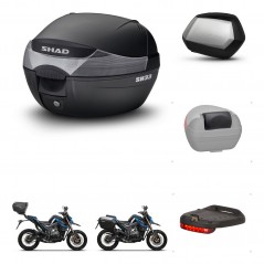 SHAD Maletas laterales + baul trasero accesorios herraje 3p montaje SH33 SH 33 SC SH35 PREMIUM KIT-259171