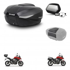 SHAD Maletas laterales + baul trasero respaldo de pasajero herraje 3p montaje SH58X SH35 KIT-261302