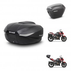 SHAD Maletas laterales + baul trasero herraje 3p montaje SH58X SH23 ALU KIT-261341