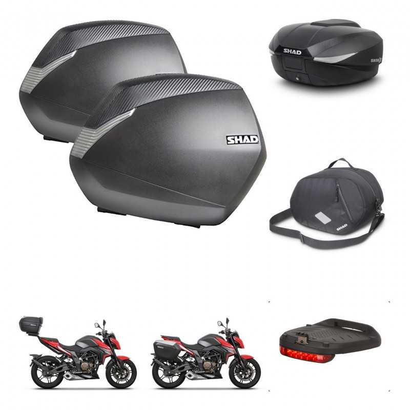 SHAD Rear trunk + side cases + accessories + 3p hardware + mounting hardware SH36 SH 36 SH58X KIT-261342