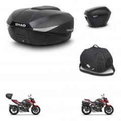 SHAD Maletas laterales + baul trasero bolsa interna herraje 3p montaje SH58X SH23 KIT-261353
